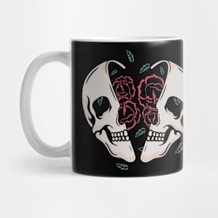 Rose and skull Mug